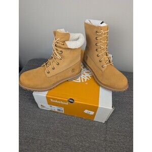 Timberland Women's Boots Size 9.5 Mid Calf Waterproof Brown Lace-up New With Box